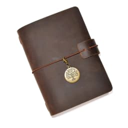 Travel Notebook Retro Leather Journal DIY Handmade Vintage Planner Note Book Portable Sketchbook Teacher School Gift 192 Pages