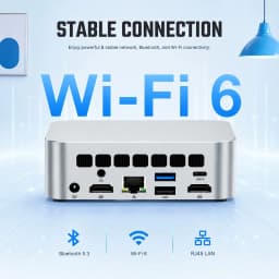 SZBOX Intel Core 3 304 Mini PC LPDDR5X 12GB 2*M.2 SSD Windows 11 Pro 2.5G LAN WiFi6 BT5.3 Desktop Office MINI PC Gamer Computer