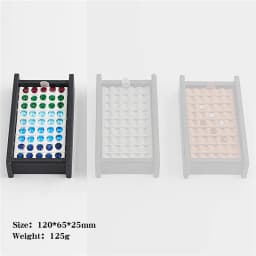 Wholesale large multi-digit gem storage box diamond display box V Groove colorful gems Box PortableGem Display Tray with Lid