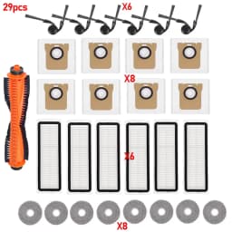 Mop Cloth Dust Bags Fit For Xiaomi 5 Pro/OV21CN Robot Vacuum Hepa Filter Side Brush Main Brush Dust Bag Filters Replacement Part
