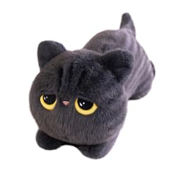 50-90cm Kawaii Black Cats Plush Toy Doll Big Cuddly Pillow Cushion Ins Cute Black Cat Plush Toy Doll For Boy Girl Brithday Gifts