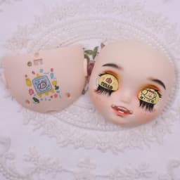 ICY DBS Blyth 1/6 Hand Painted Makeup Panel White and tan skin frosted Skin with Screws and Cute String DIY Toy SD
