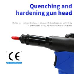 Lightweight Pneumatic Riveter Automatic Rivet Nut Gun M3 to M12 Hydraulic Industrial Quick Riveting Tool Upgraded RL-6312/RL-618