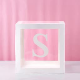 1st Birthday Transparent Alphabet Balloon Box Wedding Custom Name Decor One Birthday Party Decorations Kids Baby Shower Boy Girl