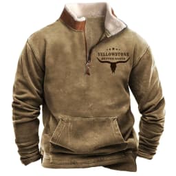 Spring Autumn New Men Wool Collar Half-zipper Hoodies Sweatshirts Print Casual European American Trend Jacket Long-sleeved Tops
