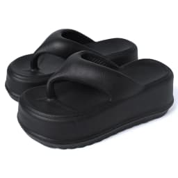 Litfun Female Summer Flats Slippers Casual Soft Thick Sole Eva Flip Flops Non-slip Beach Sandals Comfort Home Slides For Women