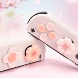 D-pad Cross Direction Button ABXY Key Sticker Joystick Thumb Stick Grip Cap Cover For Nintendo Switch Oled NS Joy-con Skin Case