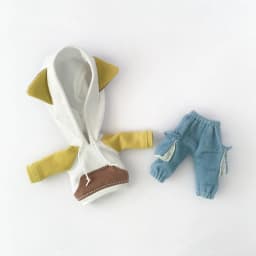 Handmade Cute Ob11 Doll Clothes Suit Ob11 Animal Hat Overalls Dolls Casual Sweater For Ymy, Obitsu 11, Molly, Gsc, 1/12 Bjd Doll