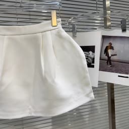 DEAT 2026 Summer New Style Pleated Three-dimensional Design Puff Skirts For Women Solid Color Casual Mini Skirt Female 11A04568