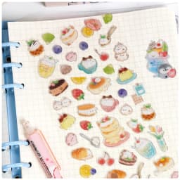 3 pcs Random Cute Candy Color Animals Flash Decor Stickers Scrapbooking Diy Journaling Cute Stationery Diary Sticker Gift Prizes