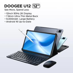 DOOGEE U12 Tablet PC Android 16 12'' S Display 24GB RAM (6GB+18GB) 128GB 9000mAh Battery UNISOC T7255 Widevine L1 Dual Dpeakers