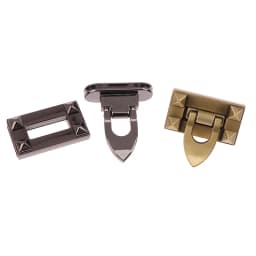 Metal Square Oval Twist Lock Tiny Bag Turn Lock Twist Lock Clasp Leather Craft Women Bag Handbag Shoulder Bag Purse DIY Hardware