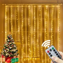 3M LED Curtain String Lights Fairy Decoration USB Holiday Garland Lamp 8 Mode For Home Garden Christmas Party New Year Wedding