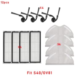 For Xiaomi S40 Pro/OV71GL / S40/OV81 Robot Vacuum Cleaner Consumables Hepa Filter Mop Cloth Main Side Brush Accessories Parts