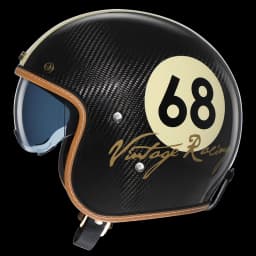 Lightweight Carbon Fiber Open Face Motorcycle Helmets Half Retro 3/4 Helmet for Man and Women DOT Approved CYRIL Casque Moto