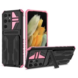 Case For Samsung Galaxy S25 Ultra S24 FE Note 20 Ultra A16 A55 A05S Wallet Card Flip Cover Protective Hybrid Stand Hard Case