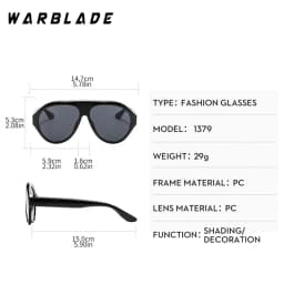 Trend Oversized Frame Pilot Luxury Designer Women's Sunglasses Retro Design Men Sunglass Punk Outdoor Travel Drive Shades UV400