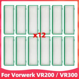 Fit For Vorwerk VR200 / VR300 Vacuum Cleaner Replacement Spare Parts Main Rubber Rolling Brush Side Spin Brushes Hepa Filter Set