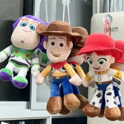 Hot *23cm Cute Woody Buzz Lightyear Plush Toy Lovely Stuffed Anime Jessie Plushies Pendant Cartoon Doll Festival Gifts**