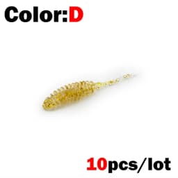 New 10pcs Wobblers mini Ocean Rock Fishing Soft Lures Rubber Soft Baits 3.5cm Soft Worm Artificial Baits Bass Silicone Fish