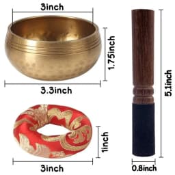 Miwayer Sing Bowl Nepal handmade Tibet Buddha sound bowl Music Yoga Copper Sound Therapy Religious Supplies Tibetan Singing