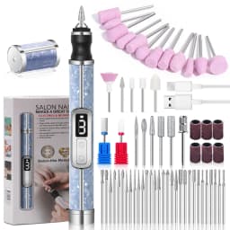 Professional Electric Nail Polishing Machine Nail Drill Multiple Gears Low Noise Nails Sander File Set For Manicure Salon Tools