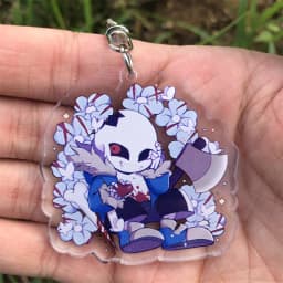Anime Cosplay Accessories Undertale Sans Flowey Papyrus Asriel Keychain Game Key Chain Pendant Cartoon Badge Christmas Gifts