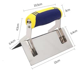 1pc Drywall Corner Tool Corner Trowel With Grip Handle Stainless Steel Sheetrock Plastering Tool Wall Repair Tool
