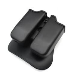 Tactical Pistol Double Magazine Pouch 9mm Mag Holder Carrier for Glock 17 19,Beretta M9 92,9mm .40 Cal airsoft hunting accessory