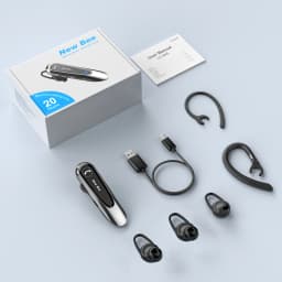 New Bee B45 B41 M52 Bluetooth Headset Wireless Earpiece Earphones Dual Mic Mute Handsfree Noise Reduction Business Driving