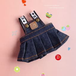 Jeans Doll Skirt Overalls Handmade DIY Bear Doll Overalls Multi-color Clothing Plush Toys For 15cm Cotton Doll Accessories