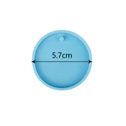 5 Size Round Tag Pendant Silicone Mold DIY Keychain Crystal Epoxy Resin Mold Hand Gift For Christmas Home Decoration Accessory