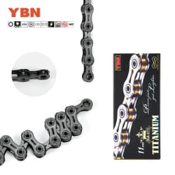 YBN 11-Speed Full Hollow Titanium Chain SLA211 118L MTB Road Bike Chains Suitable for SRAM/Campanolo System Bicycle Accessories