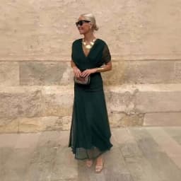 Women Solid Deep V-neck Mesh Long Dress Elegant Puff Short Sleeve Ruched Waist High Vestidos 2026 Summer Lady Casual Street Robe