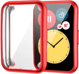 Plated Cover For Huawei Watch fit/fit 2 Case Smartwatch Accessories TPU Bumper All-Around Screen Protector Huawei fit2 watchcase