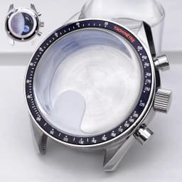 VK63 High Quality 39.7mm Case Moonswatch Metal Case Chronograph Case Fit VK63 Movement Accessories VK63 Watch Box