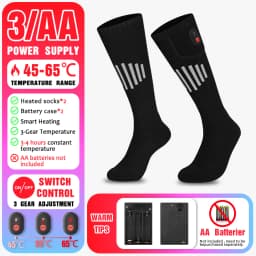 Rechargeable Thermal Heating Socks with Battery Box Men Women Anti-Cold Comfort Outdoor Camping Ski Sports Winter Essential