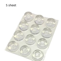 Transparent PVC Crash Pad Transparent Self-Adhesive Door Stopper Rubber Damping Bumper Cabinet Silicone Furniture Pad Protector