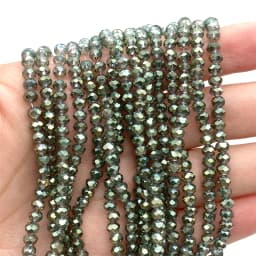 2 3 4 6 8mm Austria Faceted Crystal Beads Rondelle Loose Spacer Bracelets Earring DIY Glass Beads for Jewerly Making