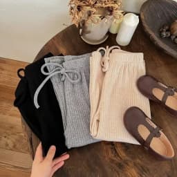 Spring Autumn Girls Solid Color Korean Casual Pants Fashion Children Elastic Wide Leg Pant Simple Versatile Baby Trousers