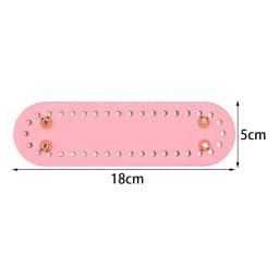 Handmade Oval Bottom for Knitted Bag PU Leather Pad Handcraft Bag Base With Holes DIY Crochet Bag Bottom Accessories