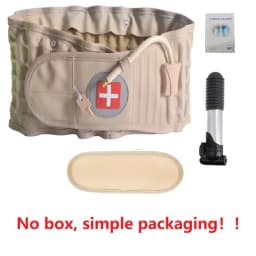 Adjustable Lumbar Support Belt, Comfortable Back Strap with Body Stretch Design for Daily Wear Free Air Pump