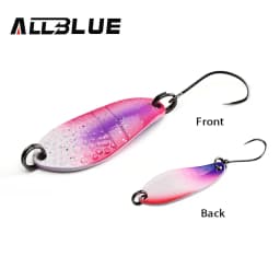 BLUX Fishing Lure 3g Mini Metal Spoon Area Trout Colorful Brass Copper Bait Freshwater Stream Tackle for Chub Perch Salmon