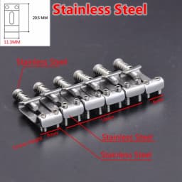 1 Set 10.5MM/10.8MM/11.3MM Stainless Steel / Titanium Alloy (TC4) Electric Guitar Bridge Saddle for Fende.r ST