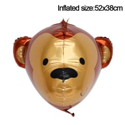 3D Elephant Giraffe Tiger Lion Head Animal Foil Balloon Jungle Safari Birthday Party Decorations Kids Gift Toy Helium Air Globos