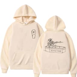 Battle Tribe From The Grave Pull Over Print Hoodie Men Vintage Casual Fleece Cotton Sweatshirt Male Fashion Oversized Hoodies