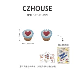 1/6 Scale Miniature Dessert Collection: Heart Cake, Churros, Smile Cookies Soda Bottle & Tiny Bear for BJD Dollhouse Party Scene