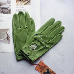 Women's Single-Layer Unlined Thin Driving Leather Gloves Hollow Style Outdoor Cycling Driver Gloves Free Shipping