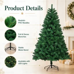 Large Artificial Christmas Tree PVC Encrypted with LED Lights Christmas Tree 120m To 300cm Family Christmas New Yea Party Decor