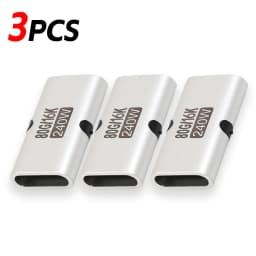 1-10pcs 240W PD USB C Female To Female Adapter 80Gbps High-Speed 16K 60Hz Video for MacBook Pro Air IPad Type-C HUB Converter